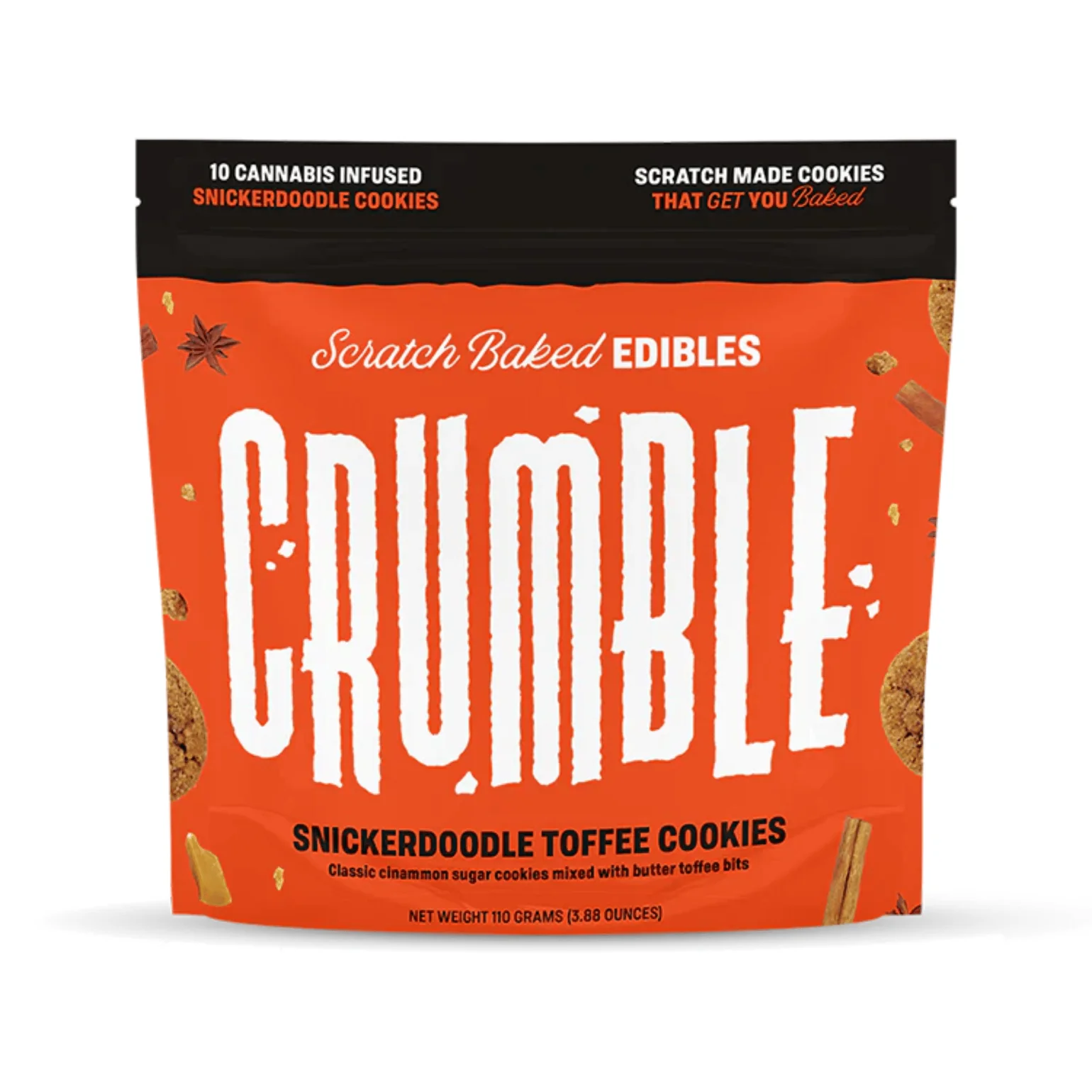 10MG THC CRUMBLE Snickerdoodle Toffee Cookies (10-ct)